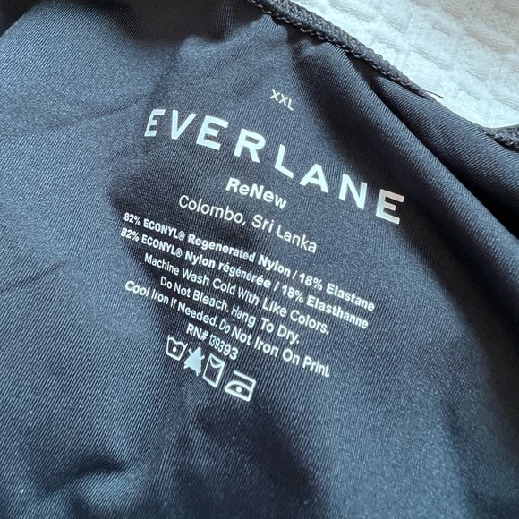 NWT Everlane The Square Neck One Piece Swimsuit in Black Size XXL - Picture 15 of 16